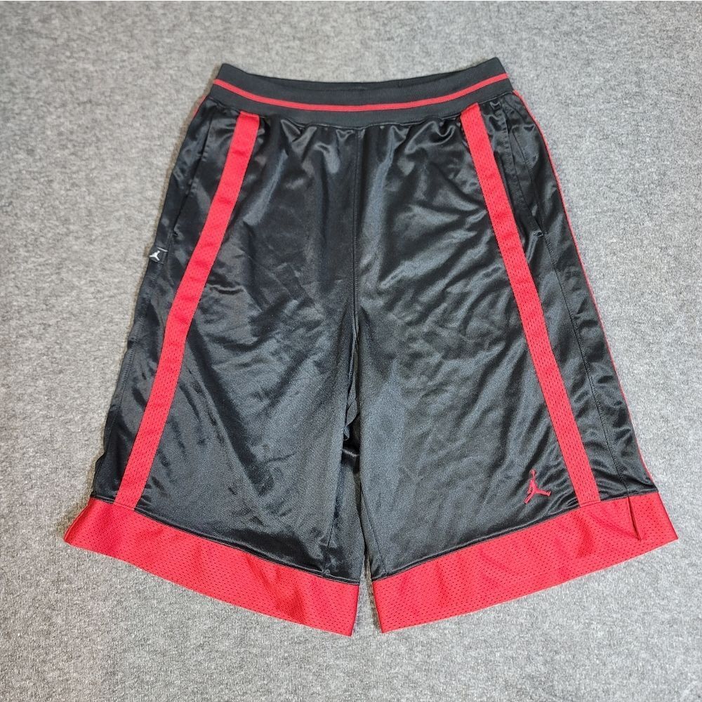 Jordan Jumpman Basketball Shorts Black Red Men’s Small S Early 2000s Y2K